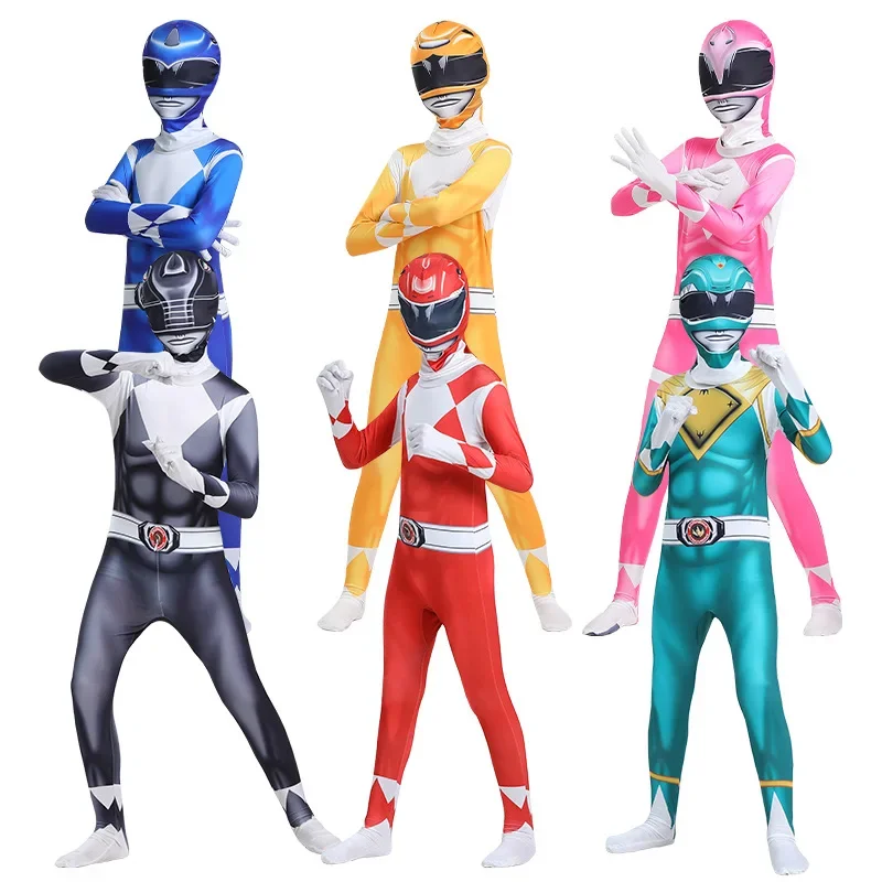 Bambini Halloween Costume Power Morpher Supereroe Samurai Sentai Shinkenger Rangers Cosplay Ragazzi Ragazze Fantasia Costume Di Natale