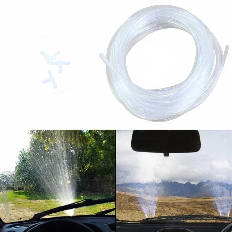 Car Windscreen Wipers Hose 1/2/5/10M Soft Pipe Wiper Blade Glass Water Nozzle Tube With Connectors Universal Vehicle Accessories car windscreen wipers hose 1 2 5 10m soft pipe wiper blade glass water nozzle tube with connectors universal vehicle accessories