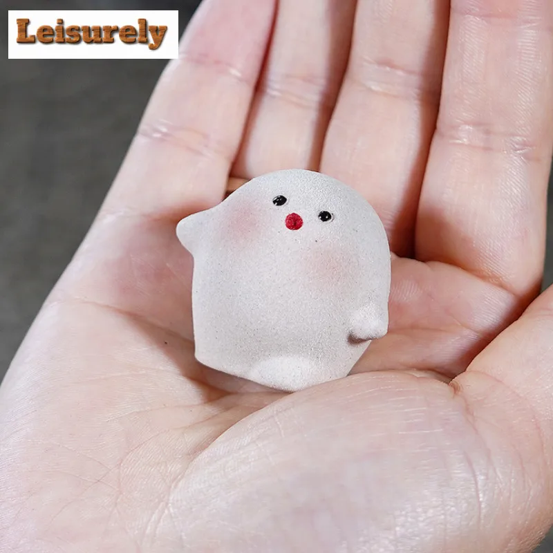 Yixing Zisha Little Dumpling Tea Pet Boutique Tea Games Tea Figurine Play Toys Tea Statue Ornaments Can Be Raised Decoration