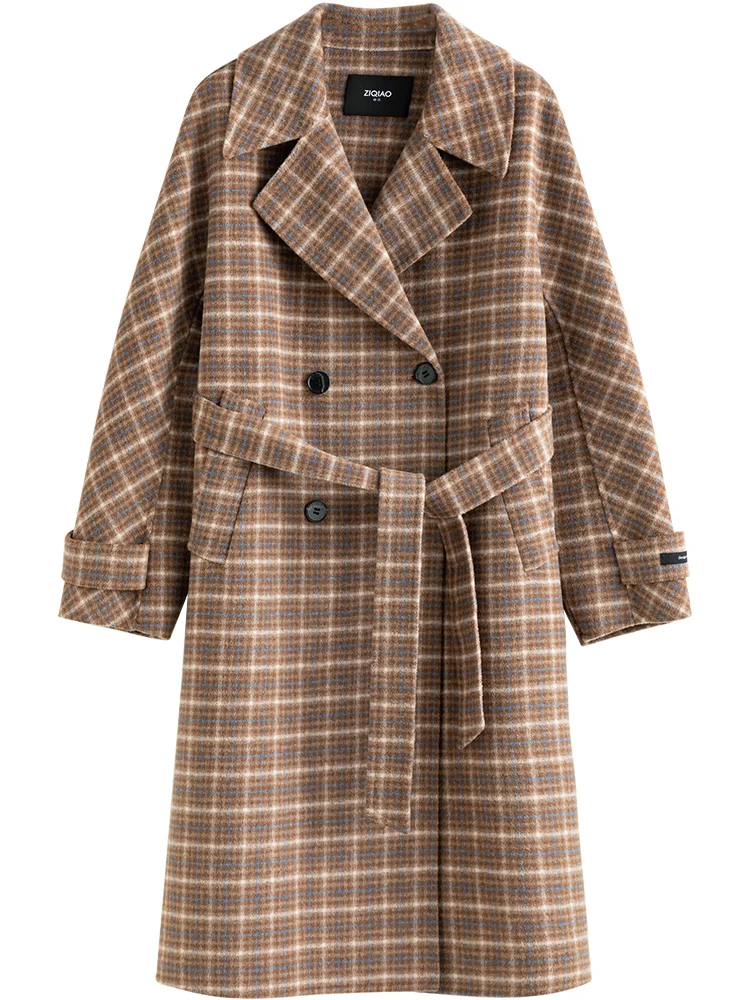 ジャケット・アウター OHESHIO CHECK HALF WOOL COAT BLACK OHESHIO | CHECK HALF WOOL COAT, BLACK - 클래식한 체크 디자인