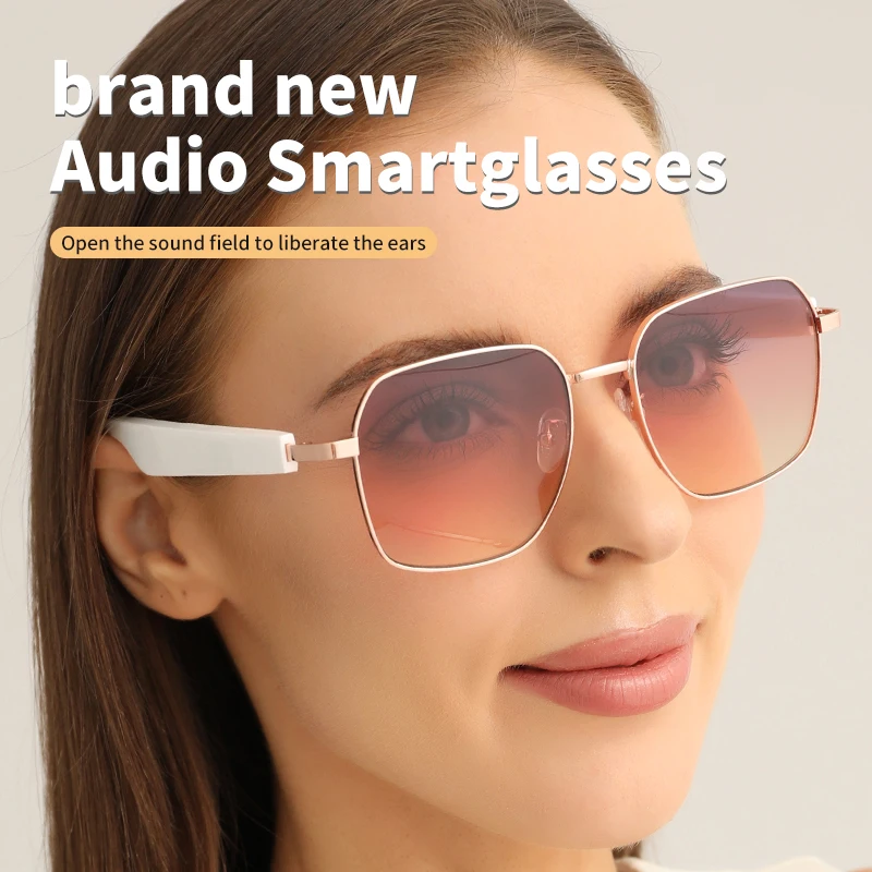 

Wireless Bluetooth Smart Glasses Listening to Music and Calling Earphone Sunglasses UV Protection Support 15 Minute Quick Charge