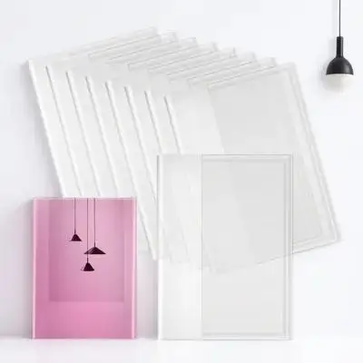 10 Pcs 방수 책 표지 투명 보호 슬리브 커버 Cpp 노트북 보호 필름