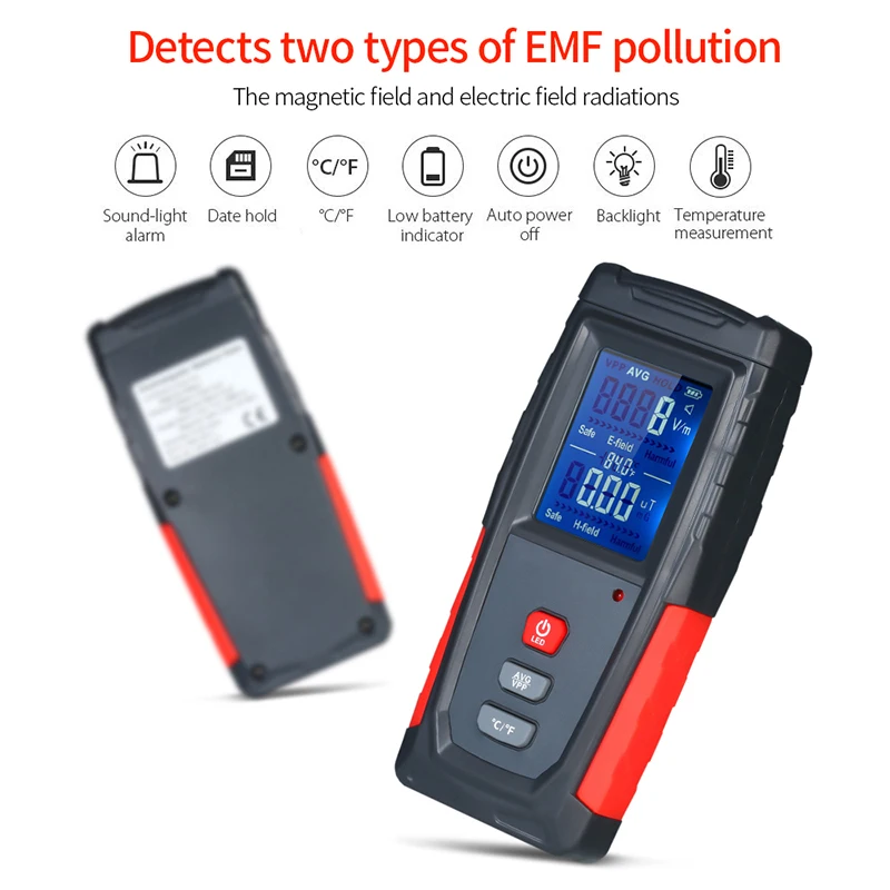 

Radiation Dosimeter With Two Uses Electric Field and Magnetic Field Radiation Tester Electromagnetic Geiger Counters EMF Meter