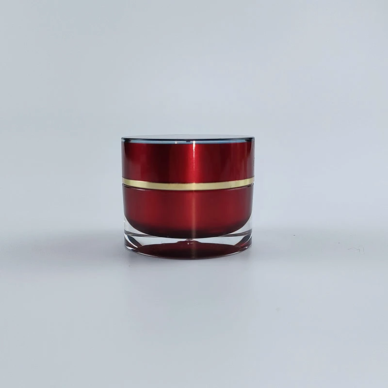

10gplastic acrylic jar pot tin red straight round eye cream sample eye mask gel moisturizer skin care cosmetic packing