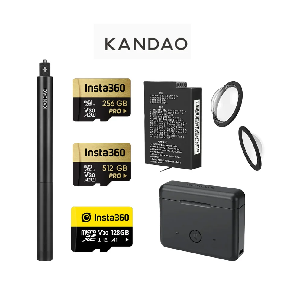 Original KanDao QooCam 3 Ultra Accessories (Selfie Stick/Battery 