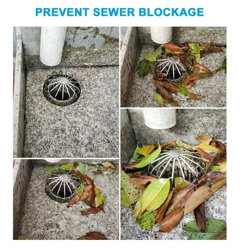 50-160mm Strainer Garden Landscaping Floor Drain Gutter Guard Roof Guttering Cover Leaf Protection Netting Gutter Guard Mesh