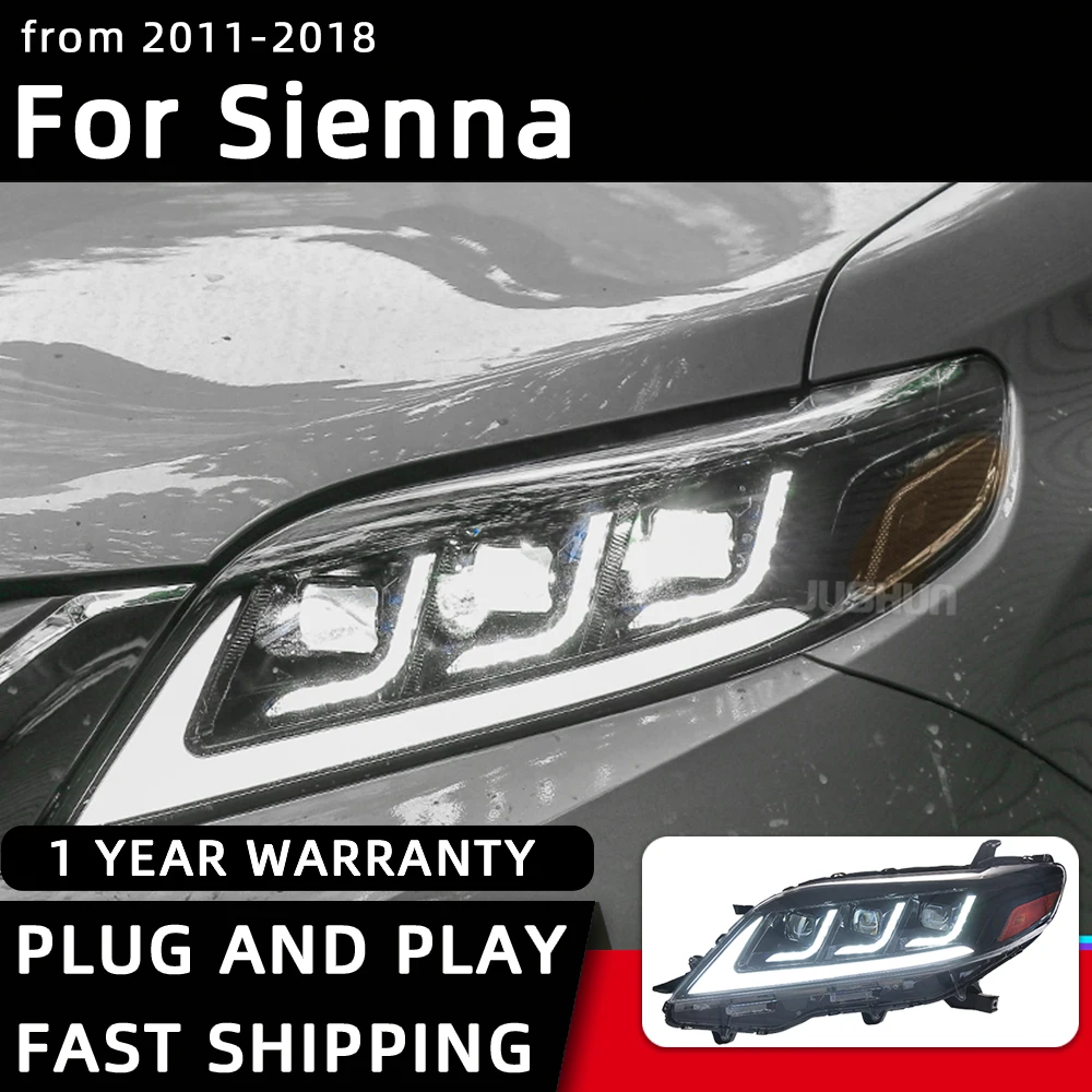 Car-Styling-Headlights-for-Toyota-Sienna-LED-Headlight-2011-2018-Head ...