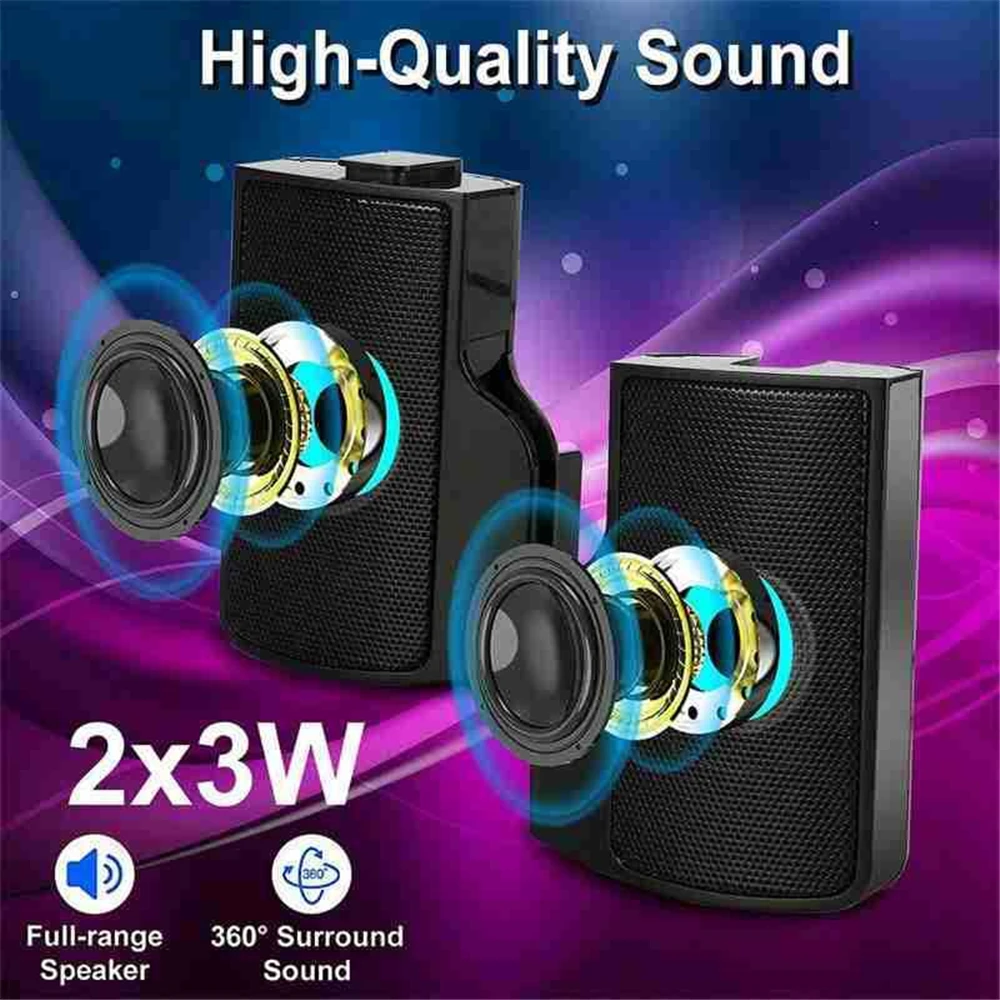 Portable Clip USB Stereo Speakers Line Controller for Laptop Mp3 Phone Music Player PC
