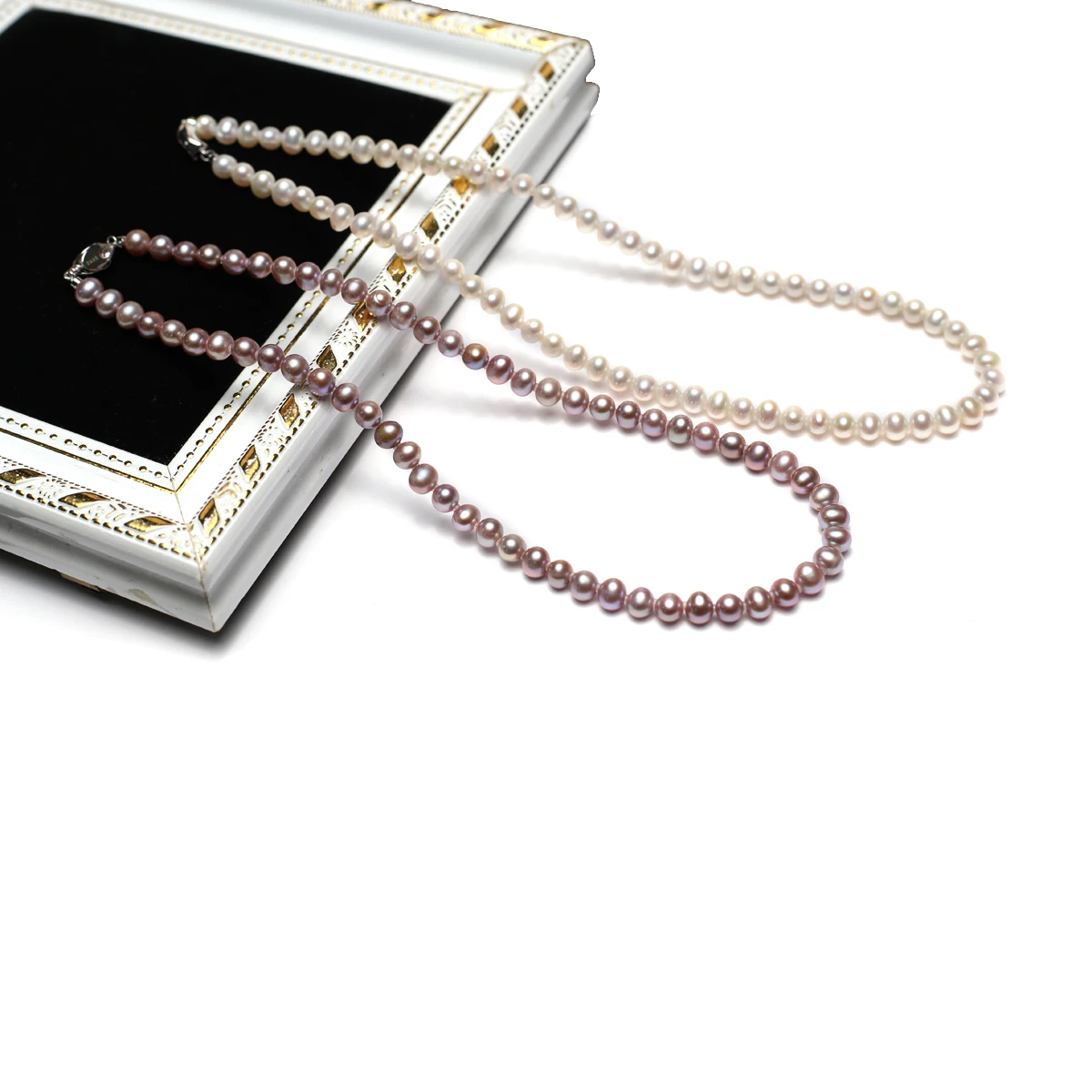 Mode Charme Natürliche Süßwasser Perle Perlen Halskette Kragen Kette Choker Halskette für Frauen Trendy Hochzeit Schmuck 43 cm