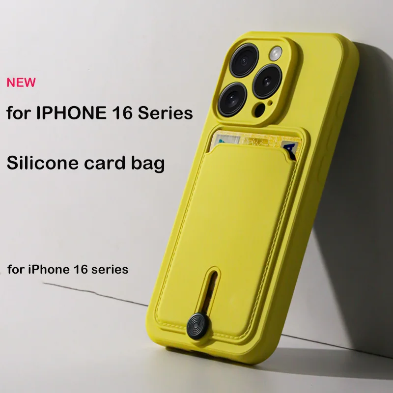 รูปสินค้า เคสซิลิโคน TPU นุ่ม ใส่บัตรได้ สำหรับ iPhone