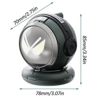 Cute LED Astronaut Speaker Wireless Bluetooths Mini Outdoor Speaker 900mAh Hands-Free Calling Speaker Device ForCamping Outdoor 6