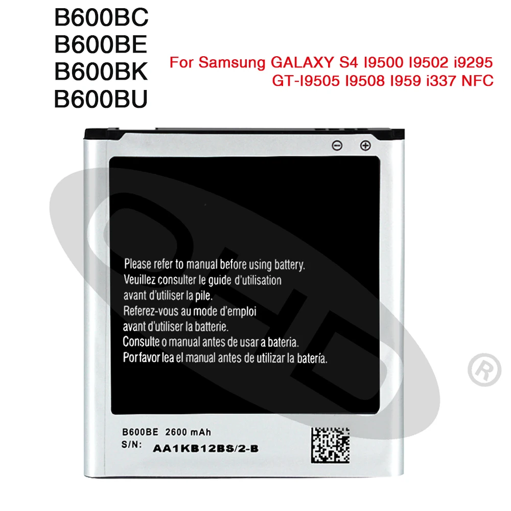OHD Original High Capacity B600BE B600BC Battery For Samsung GALAXY S4 I9500 I9502 i9295 GT-I9505 I9508 I959 i337 i545 2600mAh | Мобильные