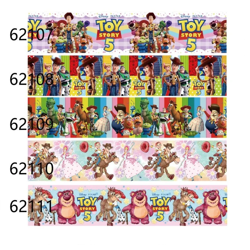 

10Yards Disney Toy Story Grosgrain Ribbon for Hairbows Accessories DIY Handmade Craft Materials