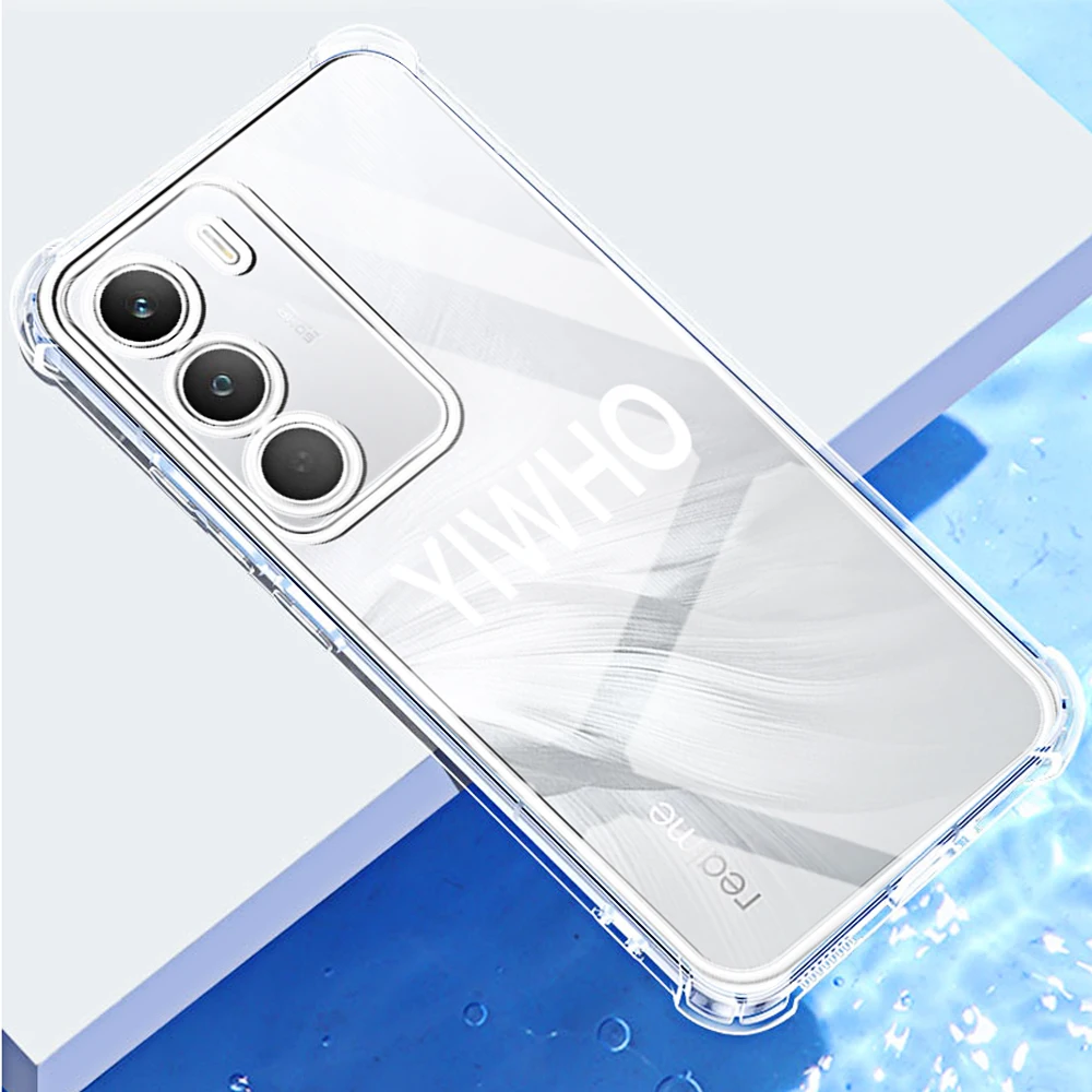Shockproof Transparent Soft TPU Phone Case - Pack of 1-10