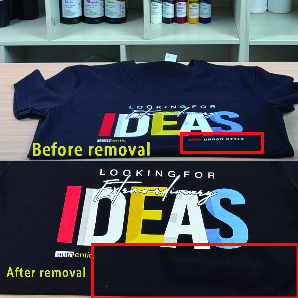 DTF ink remover DTF remover Textile remover DTF cleaner ink cloth T-shirt vinyl adhesive for clothing Printer ink cleaning fluid