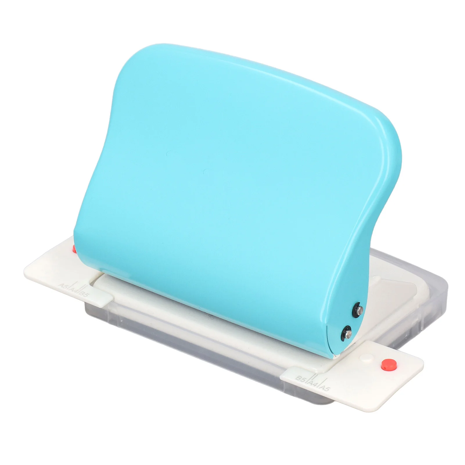 종이 나선형 기계 핸드 헬드 미끄럼 방지 정확한 펀칭 DIY 느슨한 잎 종이 구멍 펀처 학교 A4