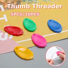 

2/5/10PCS 5 Colour Random Plastic Needlework Sewing Machine Convenient Manual Simple Thumb Needle Threader Hand Easy Device