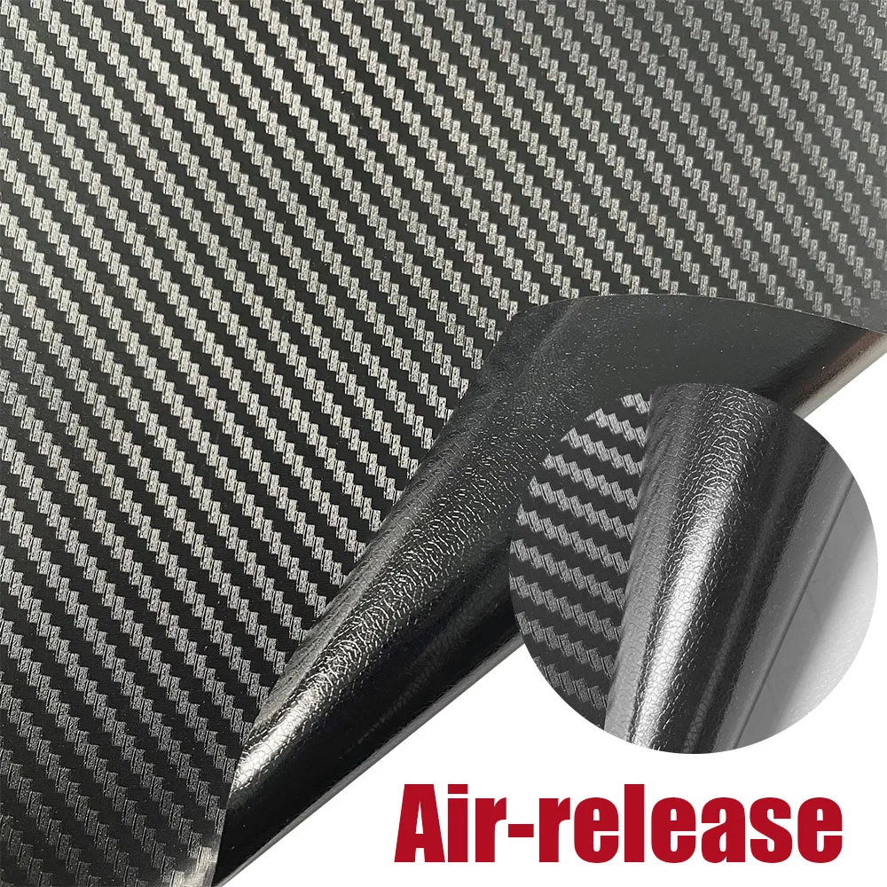 3D Carbon Fiber Vinyl Wrap Film Gloss Black Vinyl Wrap Car, 47 OFF
