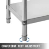 Stainless Steel Shelving 48x18.5 Inch 5 Tier Adjustable Shelf Storage Unit Stainless Steel Heavy Duty Shelving for Kitchen 4