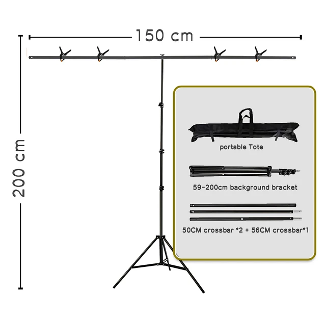 T-Shape Background Backdrop Stand –