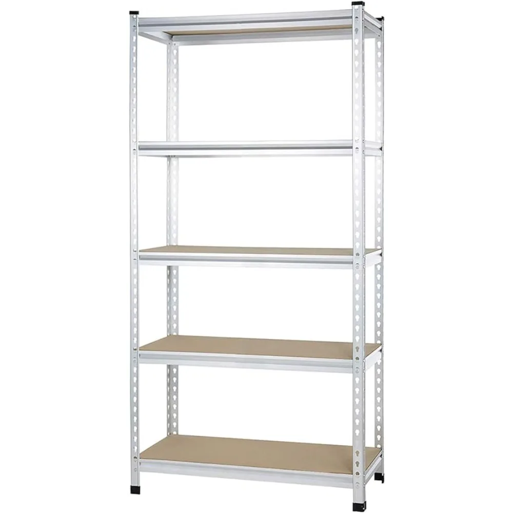 

Medium Duty Storage Shelving Double Post Press Board 5 Tier Shelf Aluminum Kitchen Accessories 36 X 18 X 72 Freight Free Home