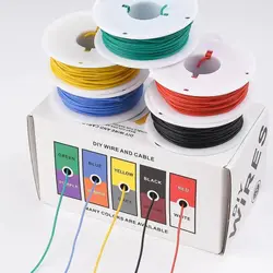 Silicone Flex 28AWG Stranded Tinned Copper Wire Kit - Multicolor, 32.8ft Length - 28 AWG (10m each color)