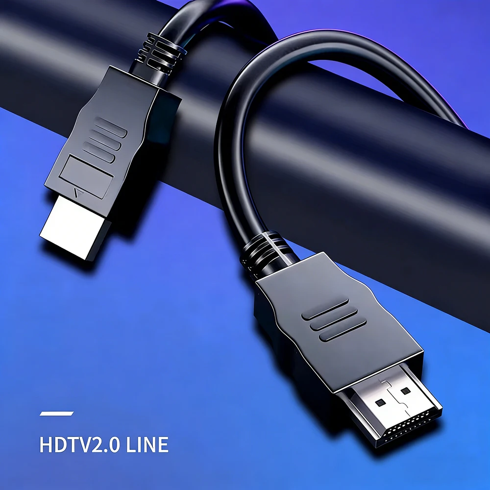 PVC Black HDTV Cable 4K High Speed for TV and Computer Monitor