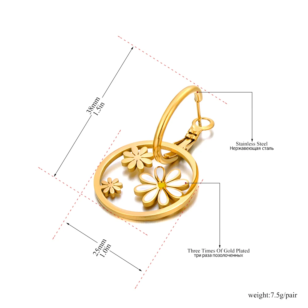 JeeMango Edelstahl-Ohrringe mit 18 Karat vergoldeter Biene, Tiermotiv, für Damen, modisch, luxuriös, Bienen, schlichtes Design, beliebter Schmuck E26072 – Detail 8