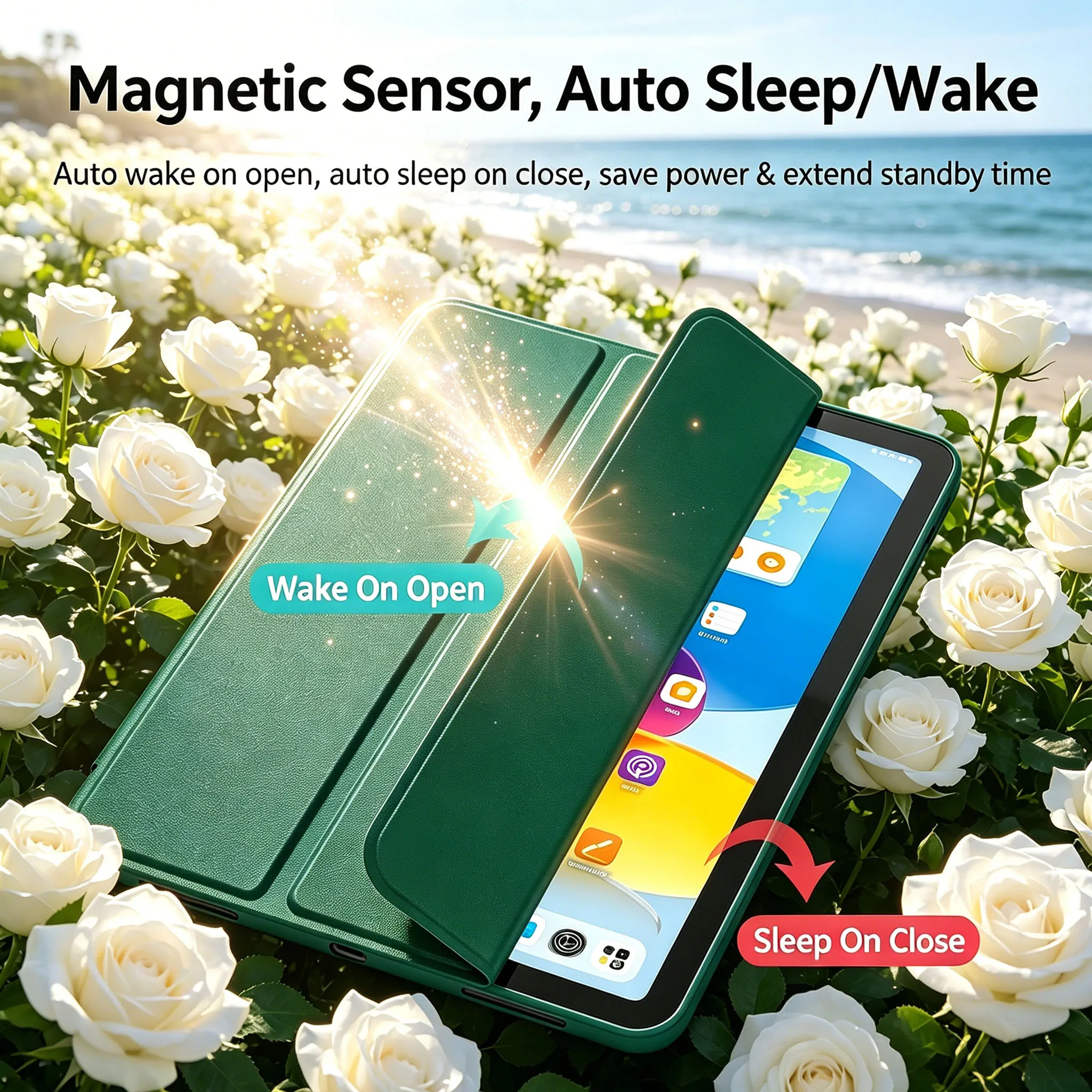 Sleek Shockproof Full-Cover Soft Tablet Case