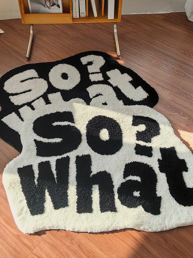 Cool Tufted Letters Bedside Mat