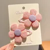 Korean Style Hair Clips Girls Cute Flowers Hair Accessories Candy Color Style Hair Clips Toddler Hair Wear Headdress 4