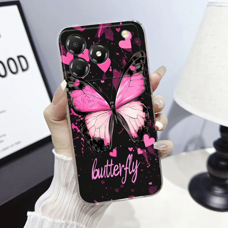 Marble Clear Soft Silicone Protective Phone Case