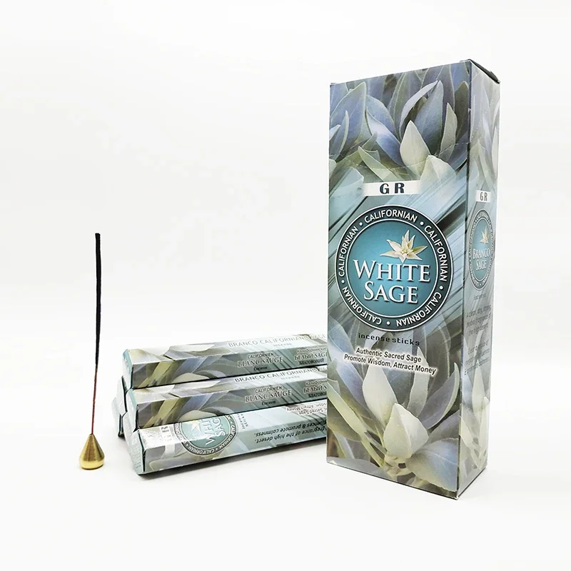 Y One Big Box White Sage Inidan Stick Incenso Stick Office Yoga Rinfrescante Fragranza Della Stanza Lotti All'Ingrosso Incenso Sfuso Decorazioni Per L