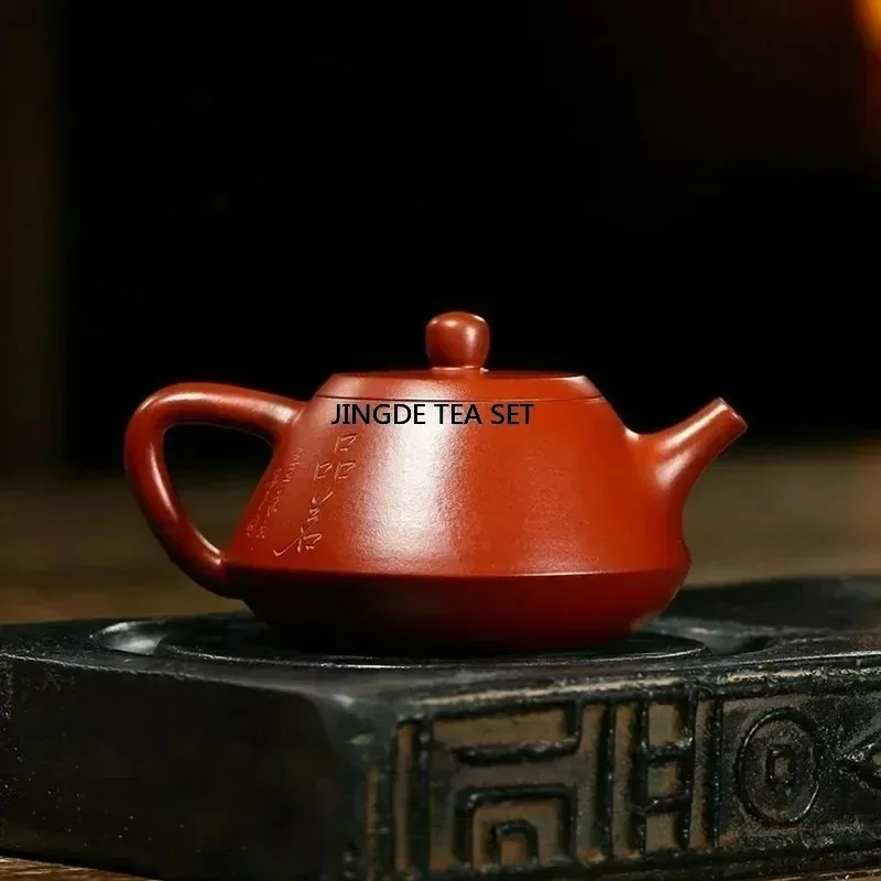 180ml Yixing Yixing Yixing Purple Clay Pot Raw Ore Dahongpao Mudstone Spoon Beauty Tea Pouring Pot Purple Clay Tea Set