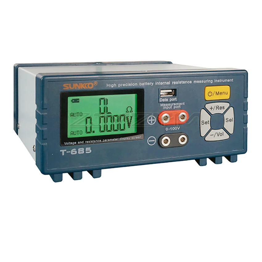 SUNKKO T685 High-Precision Internal Resistance Tester for 18650 Lithium Battery Voltage Internal Resistance Tester Detector