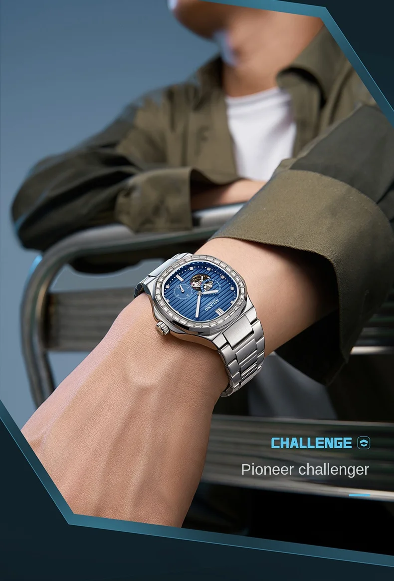 AILANG Sport es for Men Luminous 3ATM Waterproof Automatic Mechanical Genuine Stainless Steel Wrist_voghion.com