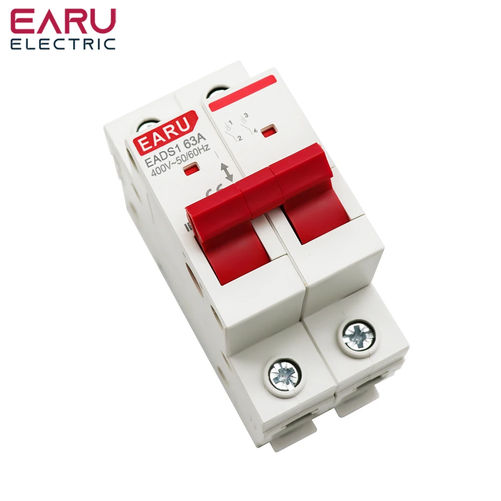 EARU 1P 2P 3P 4P 40A 63A 100A 125A AC 230V 400V Trennschalter Haupttrennschalter DIN-Schienen-Schalter – Detail 5