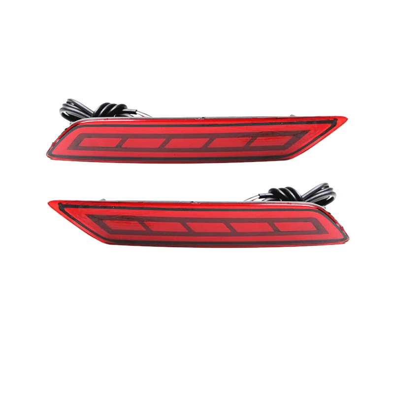 

For 2017-2018 Honda City Red Lens LED Rear Reflector Foglight Tail Brake