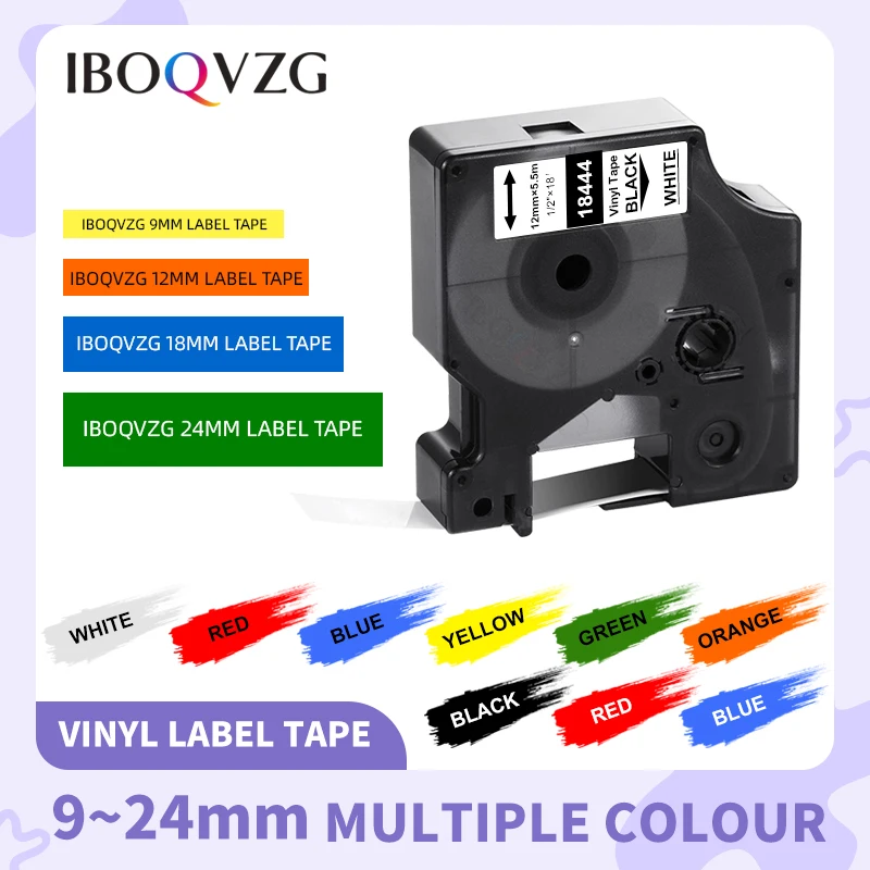 

IBOQVZG 18444 18431 18434 18443 Compatible for DYMO Rhino IND Vinyl Label 18432 1805430 1805431 for Dymo Rhino 4200 5000 5200