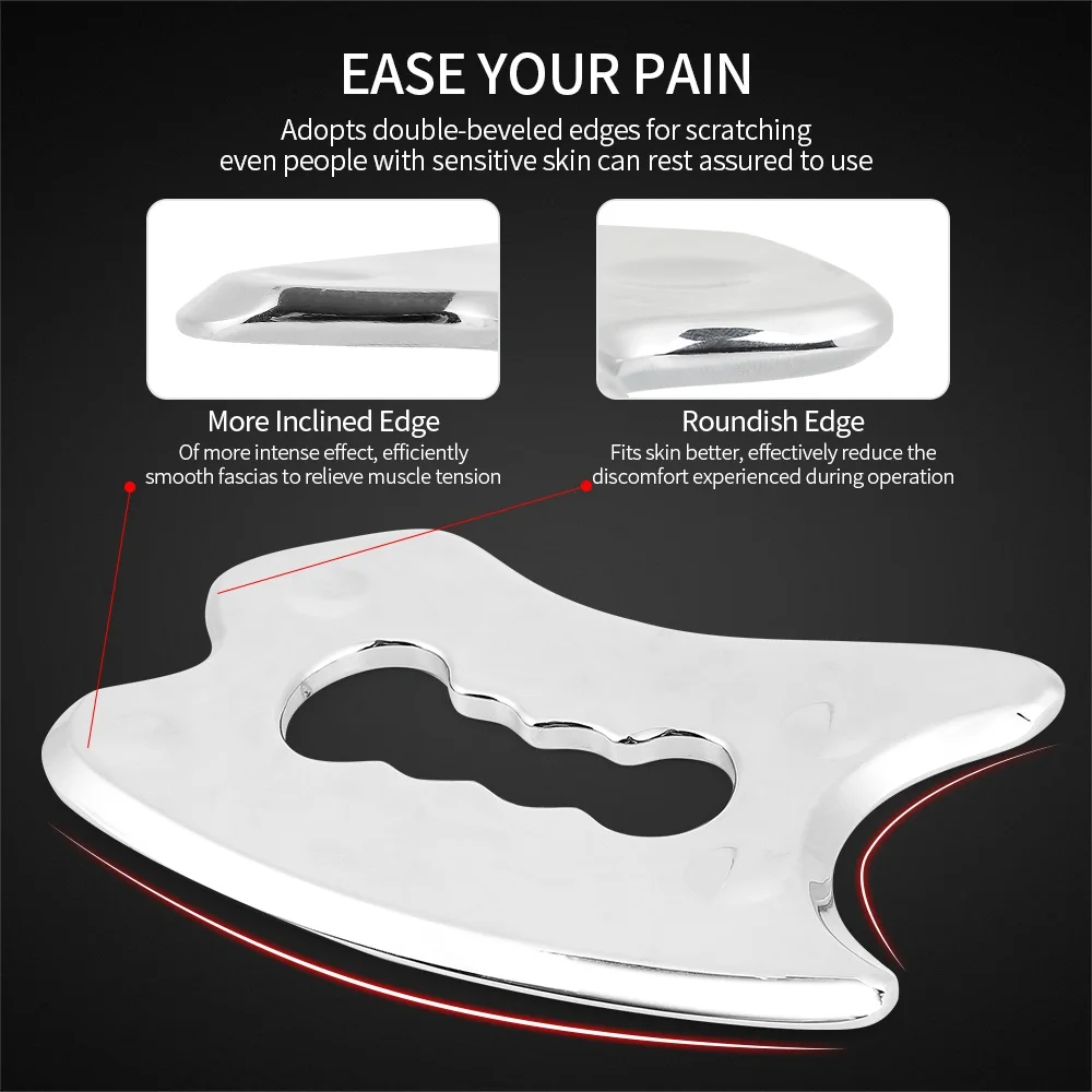 Stainless Steel Body Guasha Physical Therapy Fitness Muscle Scraper Fascia Scraping Muscle Massager Sports Muscle Fibers Release