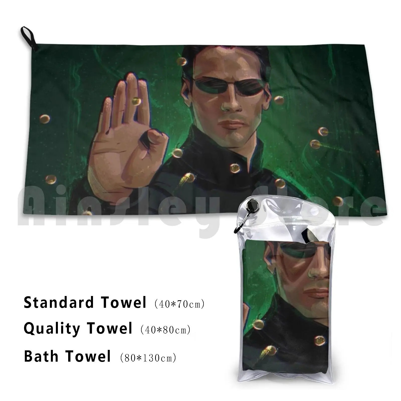 The Matrix Asciugamano Da Bagno Personalizzato Matrix The Matrix Neo Movie Morpheus Keanu Reeves Code Cool Red Pill