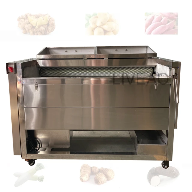 Automatic Fruit And Vegetable Cleaning Peeling Machine Radish Sweet Potato Pig Hoof Washing Machine