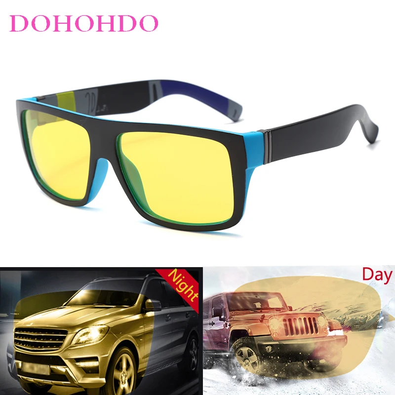 Night Vision Glasses Night Vision Sunglasses Driving Sunglasses DOHOHDO Men Women Night Vision Glasses Polarized Sunglasses Yellow Lens Anti-Glare Goggle Night Driving Sunglasses Eyewear UV400