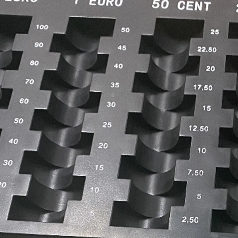 Euro Storage Box Money Organizer Universal Black Money Storage Case Money Tray Gifts Money Dispenser Pocket Organizer 3
