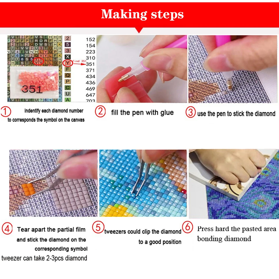 2024 New Diamond Painting Fantasy Pink Lily Full Diamond Mosaic Art flower Embroidery Cross Stitch Pictures for Home Decoration 4