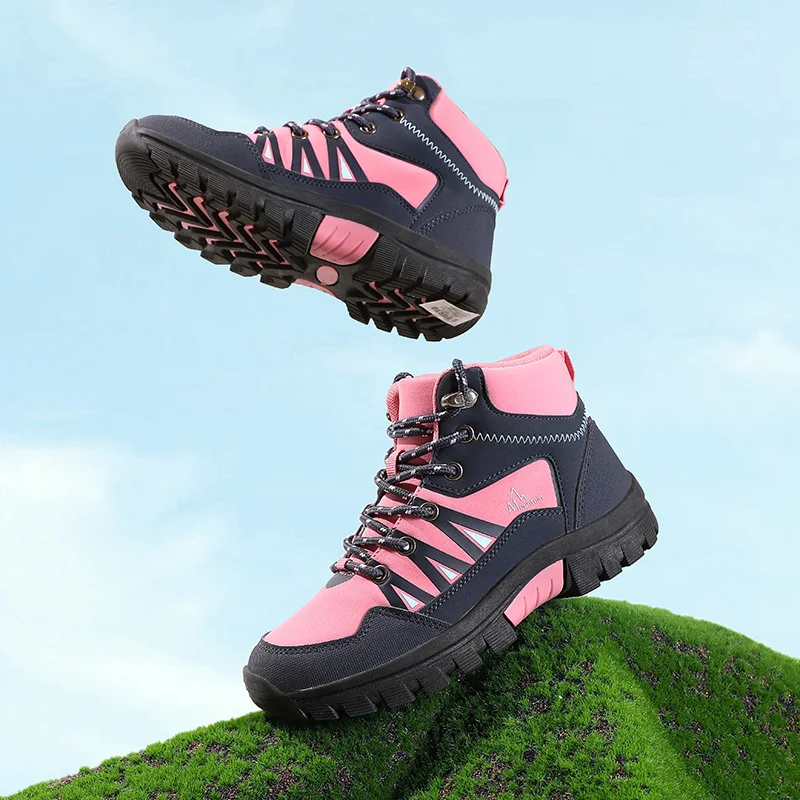 

Women Hiking Boots Spring Outdoor Sports Climbing Walking Shoes Colorful Girls Camping Trekking Sneakers Cross-country