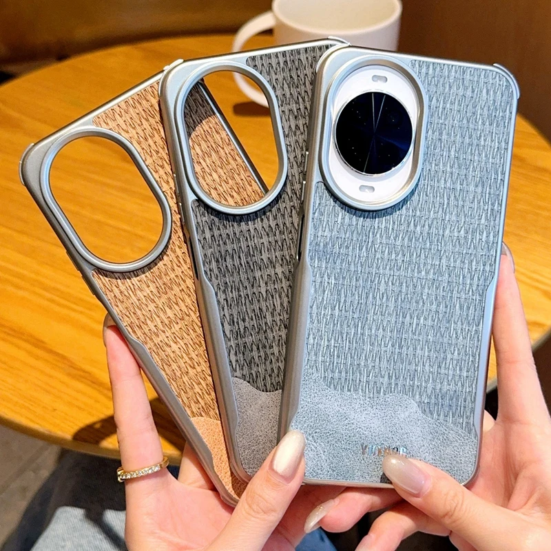 Color Blocking Luxury Leather Magsafe Magnetic Shockproof Case - JINGSHENG