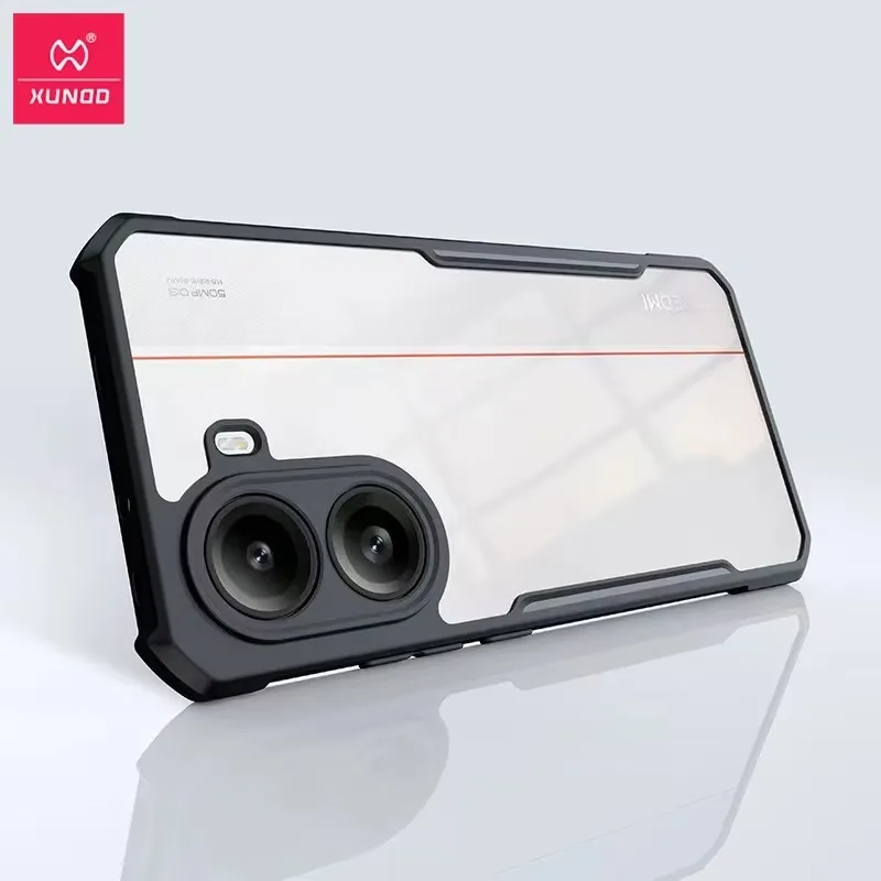 Durable Shockproof Transparent Case with Camera Protection by XUNDD