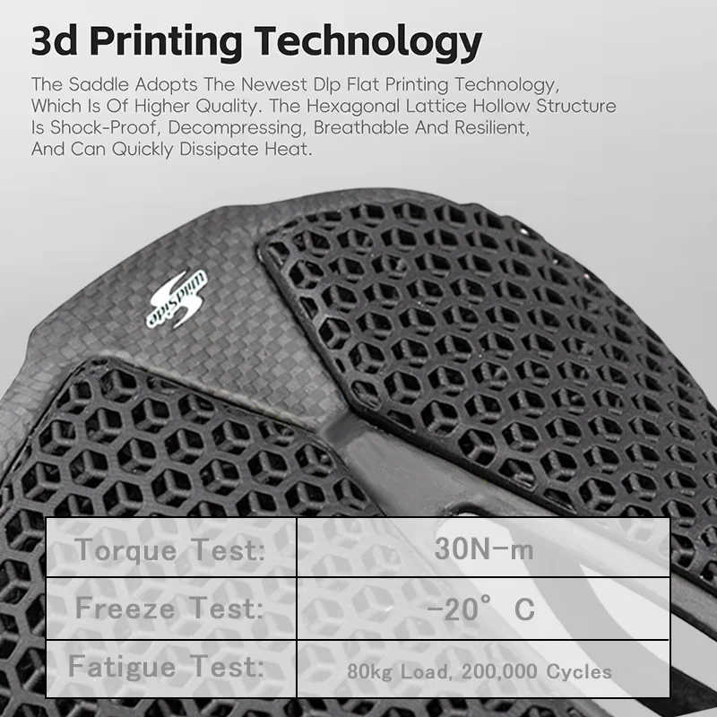 Bicycle Saddle Wildside 3D Printed Bicycle Saddle MTB Road Ultra light Carbon Bow Plate Bike Seat Comfortable Racing 247*135mm