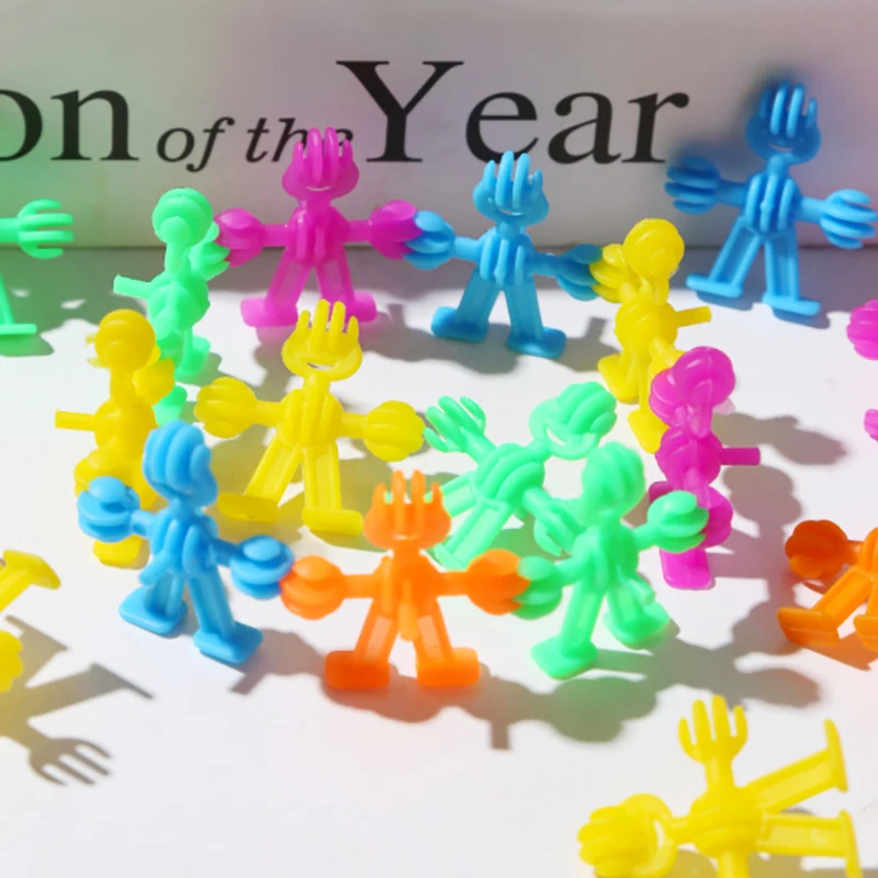 50Pcs Cartoon Cute Puzzle DIY Building Blocks Villain Toys Creativity Mini Modelling Doll Exercise Hands Kids Toys Birthday Gift